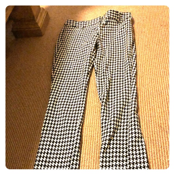 New Womens Houndstooth Dress Pants 2r 